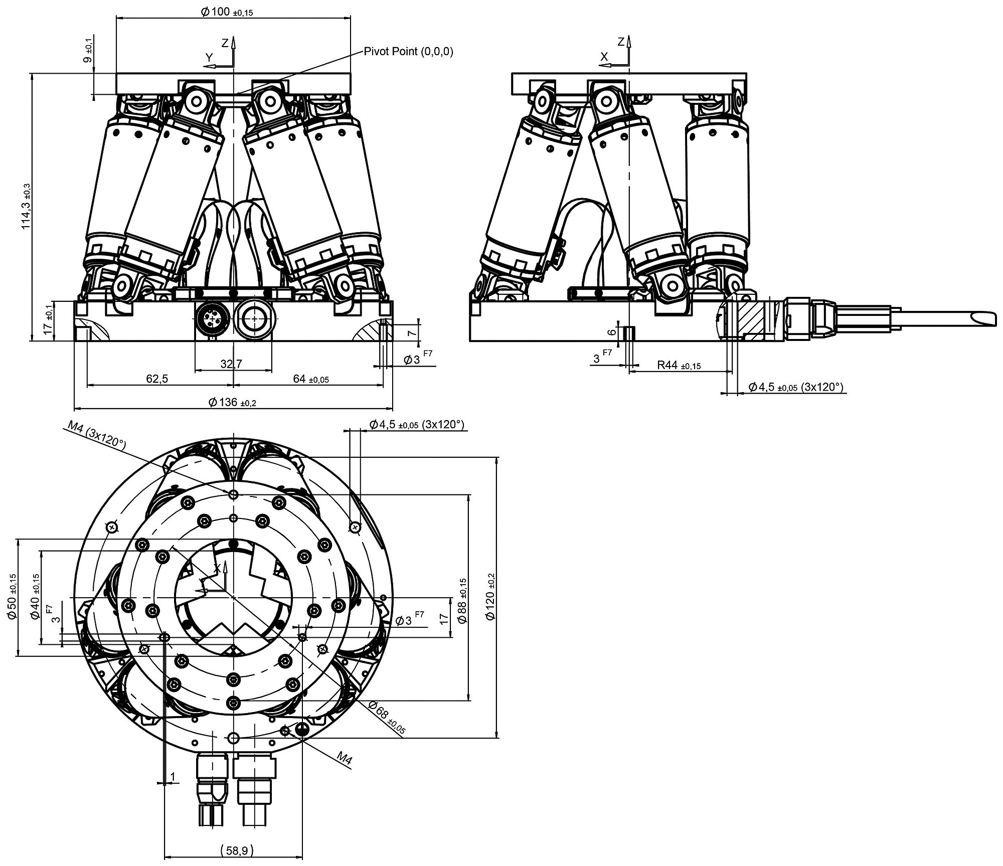 H 811 S2 6 Axis Motion Hexapod H 811 S2 6 Axis Motion Hexapod